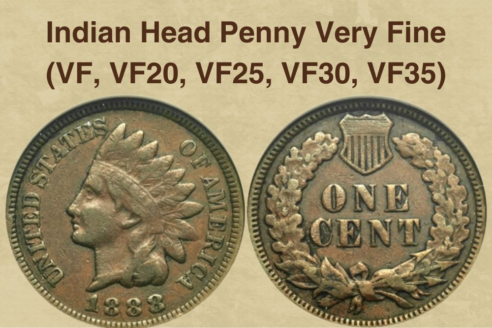 Indian Head Penny Very Fine (VF, VF20, VF25, VF30, VF35)