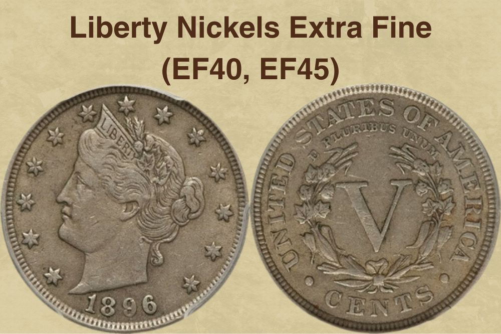 Liberty Nickels Extra Fine (EF40, EF45)