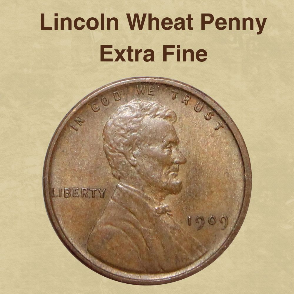 Lincoln Wheat Penny Extra Fine