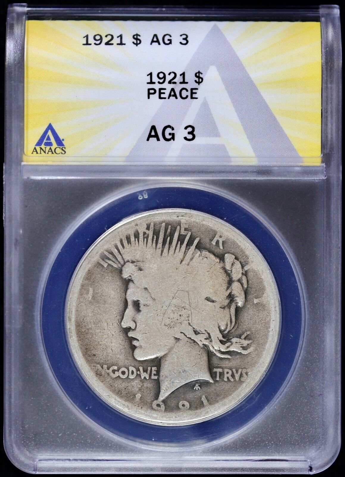 Peace Silver Dollar About Good (AG 3)