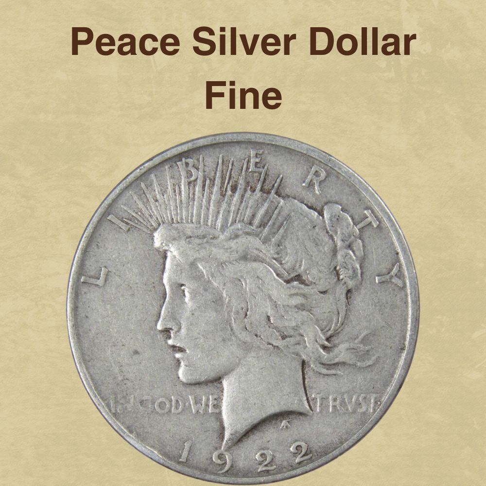Peace Silver Dollar Fine