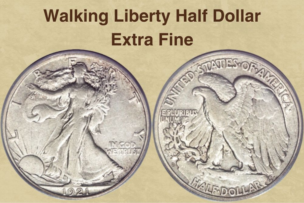 Walking Liberty Half Dollar Extra Fine