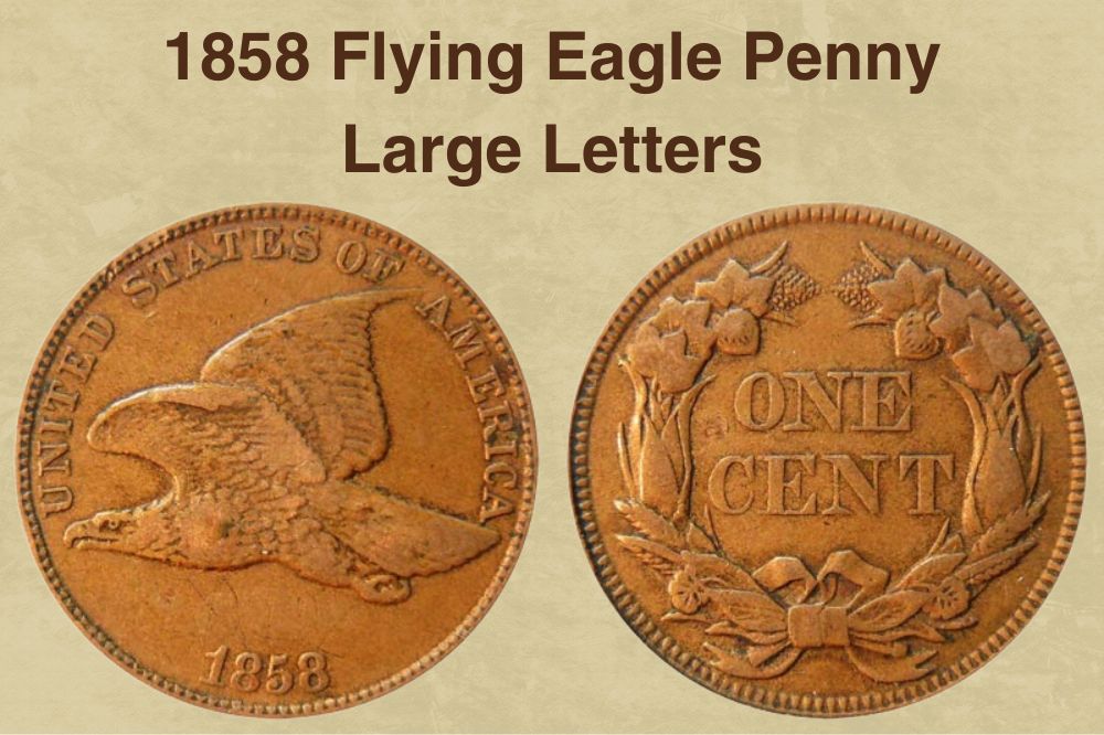 1858 Flying Eagle Penny Large Letters
