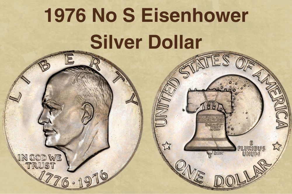 1976 No S Eisenhower Silver Dollar