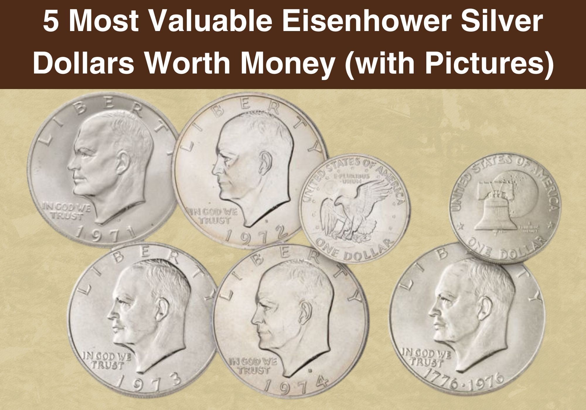 5 Most Valuable Eisenhower Silver Dollars Worth Money (with Pictures)