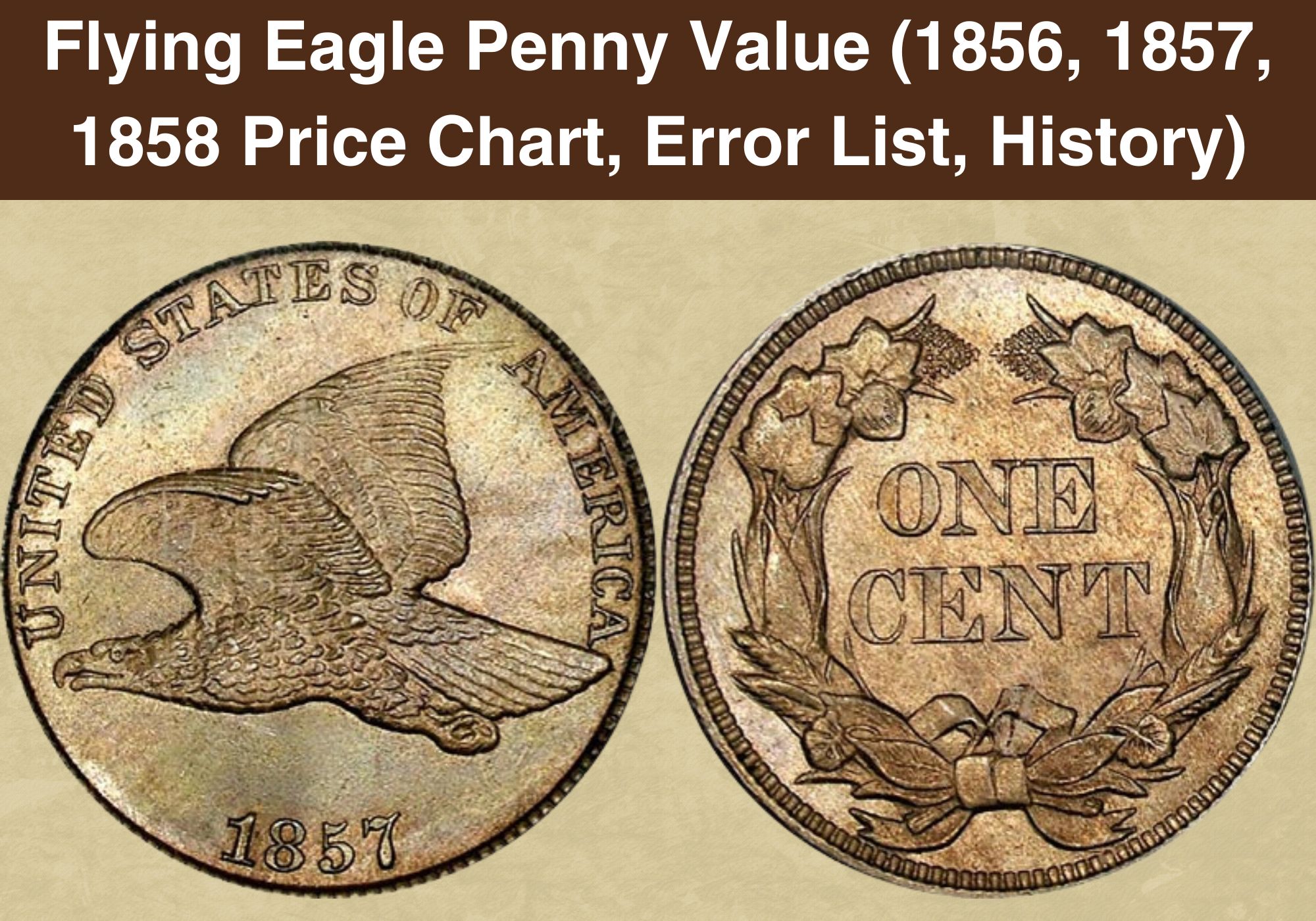 Flying Eagle Penny Value (1856, 1857, 1858 Price Chart, Error List, History)