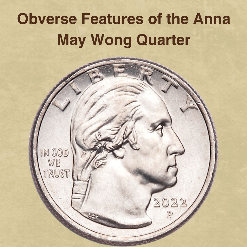 Obverse Features of the Anna May Wong Quarter