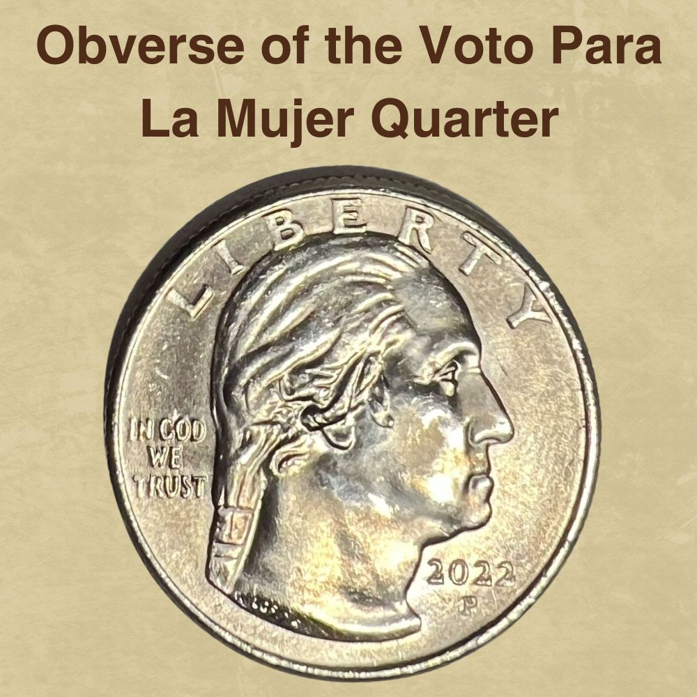 Obverse of the Voto Para La Mujer Quarter
