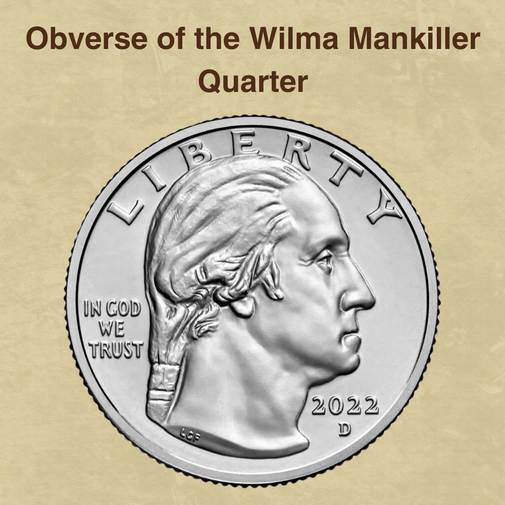 Obverse of the Wilma Mankiller Quarter
