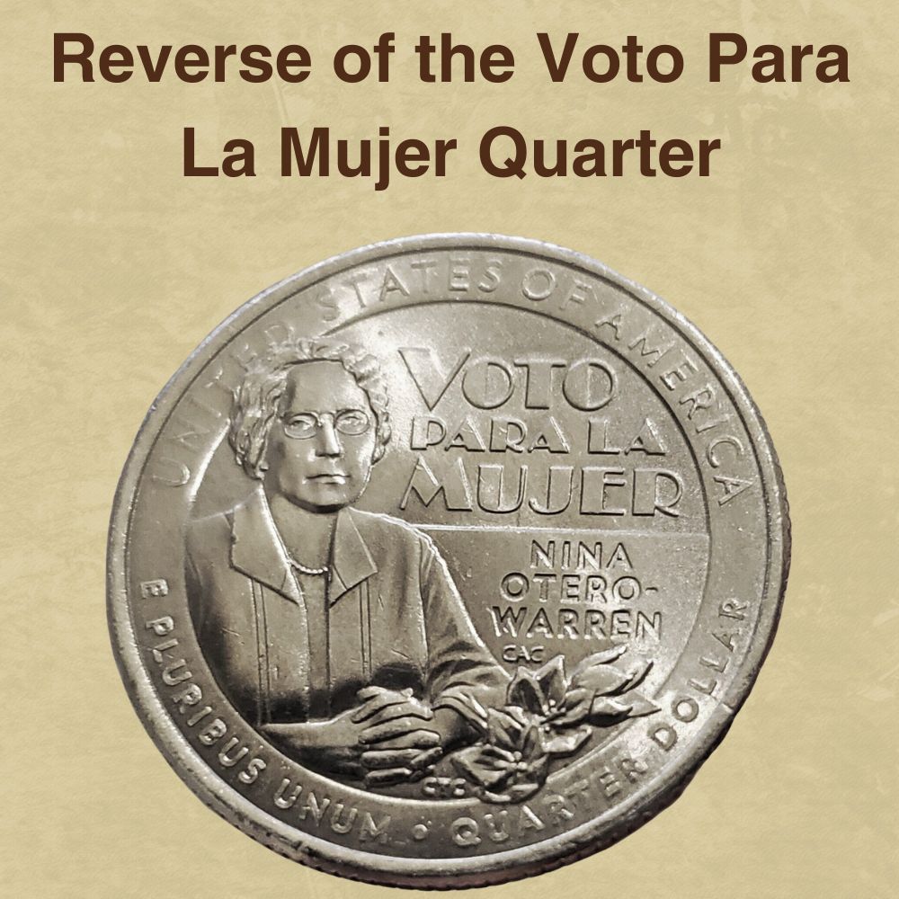 Reverse of the Voto Para La Mujer Quarter