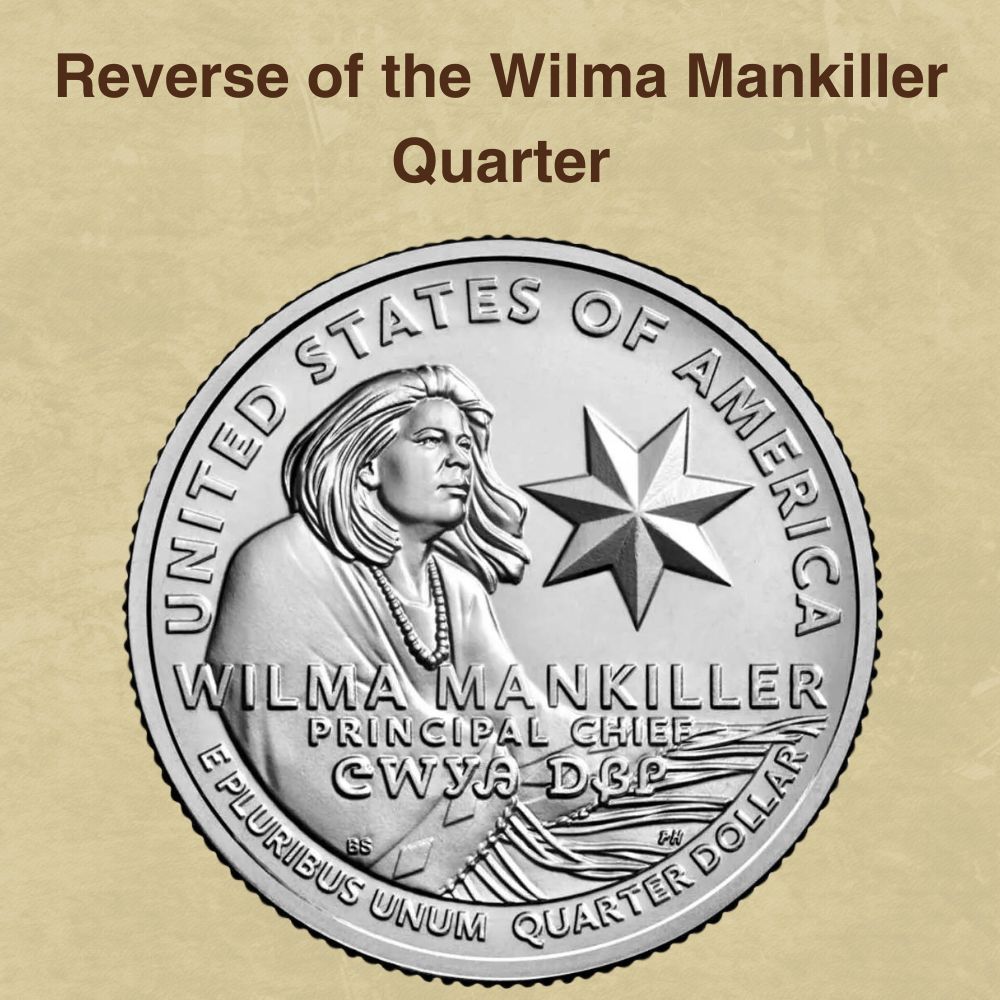 Reverse of the Wilma Mankiller Quarter