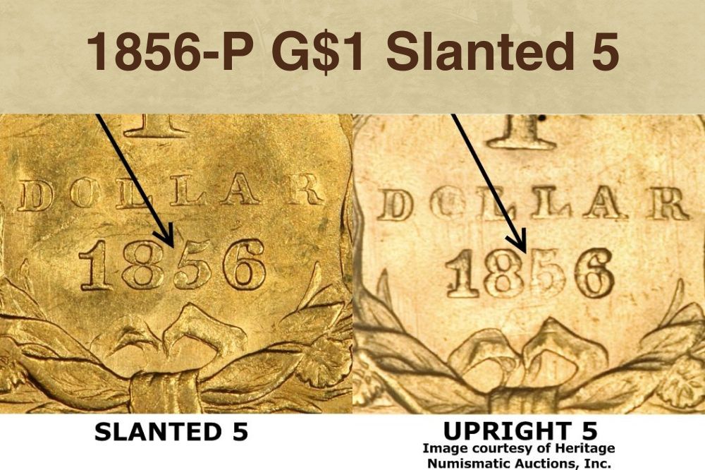1856-P G$1 Slanted 5
