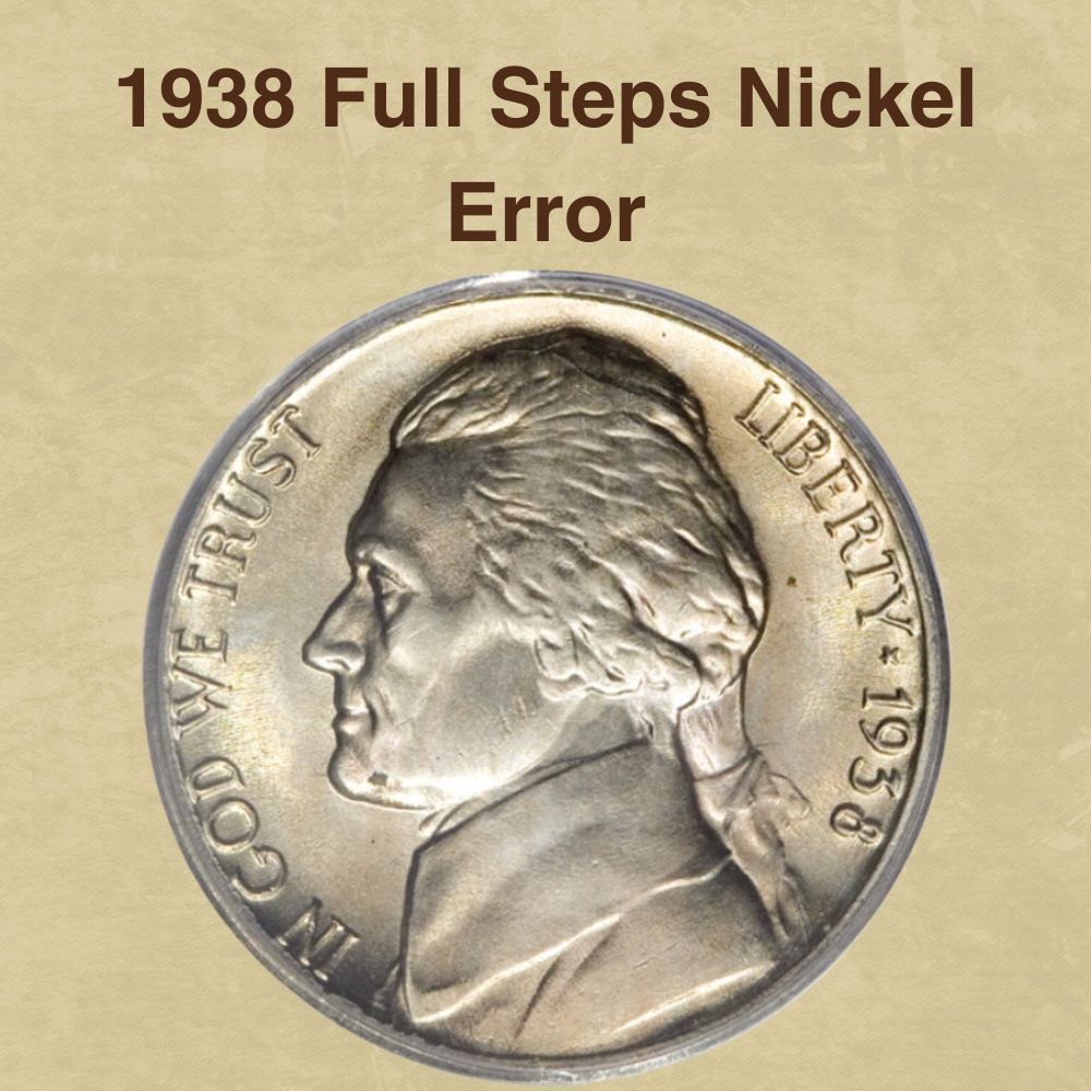 1938 Full Steps Nickel Error
