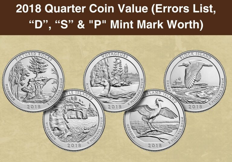 2018 Quarter Coin Value (Errors List, “D”, “S” & “P” Mint Mark Worth)