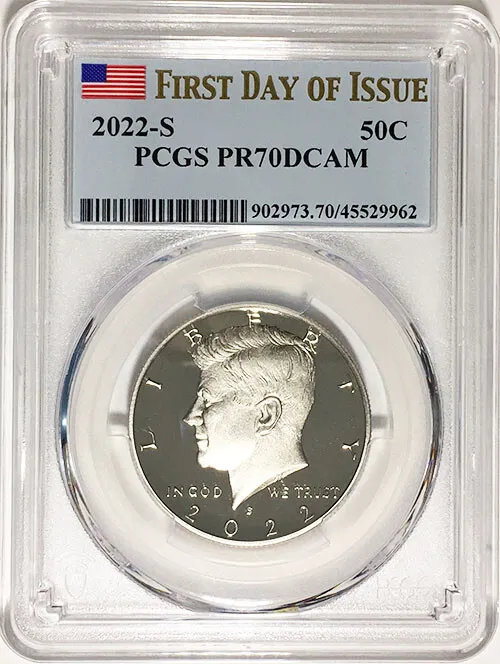 2022-S Clad Proof Kennedy Half Dollar Value Guide