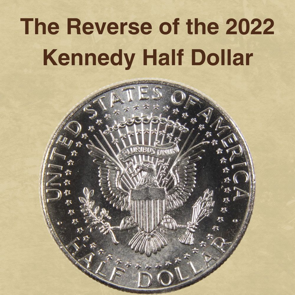 The Reverse of the 2022 Kennedy Half Dollar