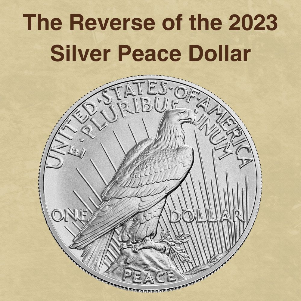 The Reverse of the 2023 Silver Peace Dollar