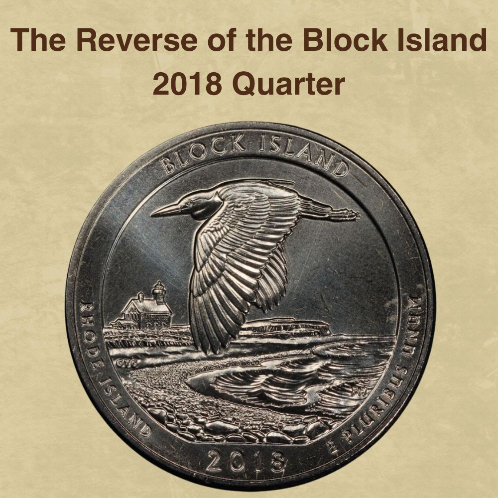 The Reverse of the Block Island 2018 Quarter