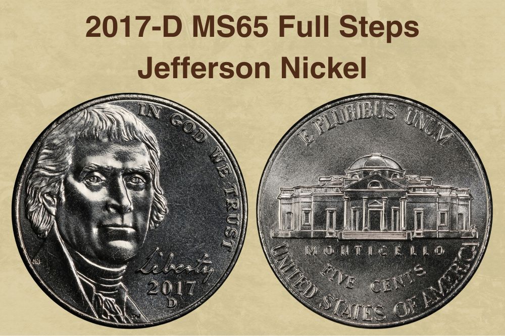 2017-D MS65 Full Steps Jefferson Nickel