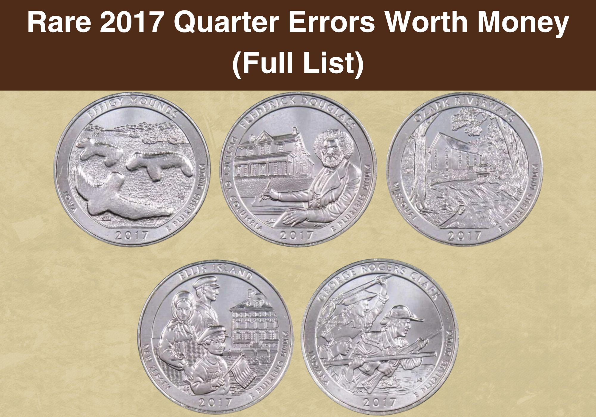 Rare 2017 Quarter Errors Worth Money (Full List)