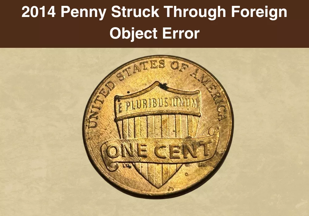 2014 Penny Struck Through Foreign Object Error