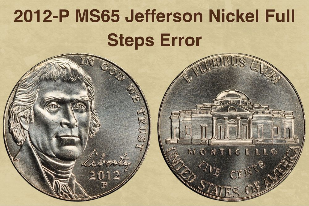 2012-P MS65 Jefferson Nickel Full Steps Error