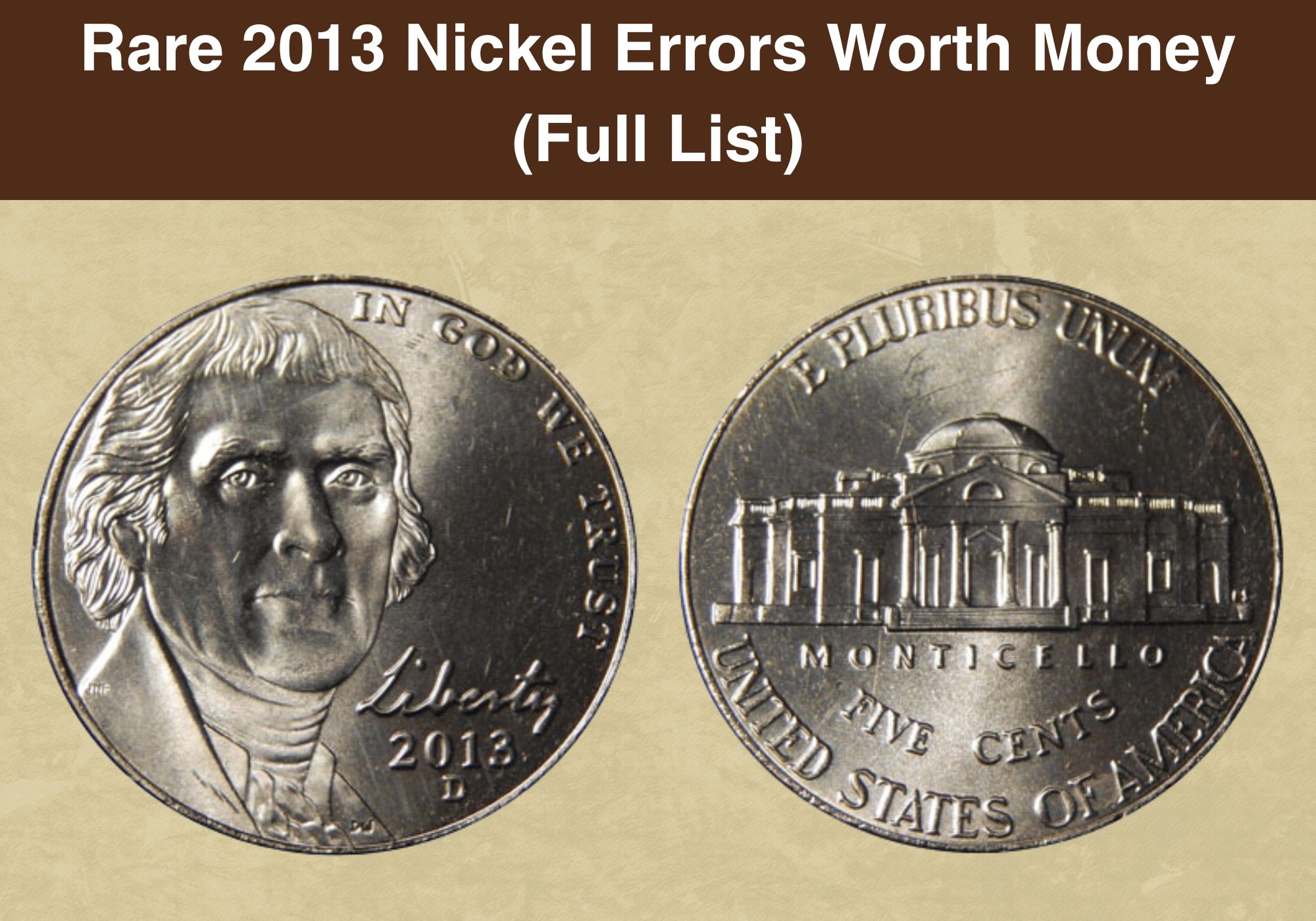 Rare 2013 Nickel Errors Worth Money (Full List)