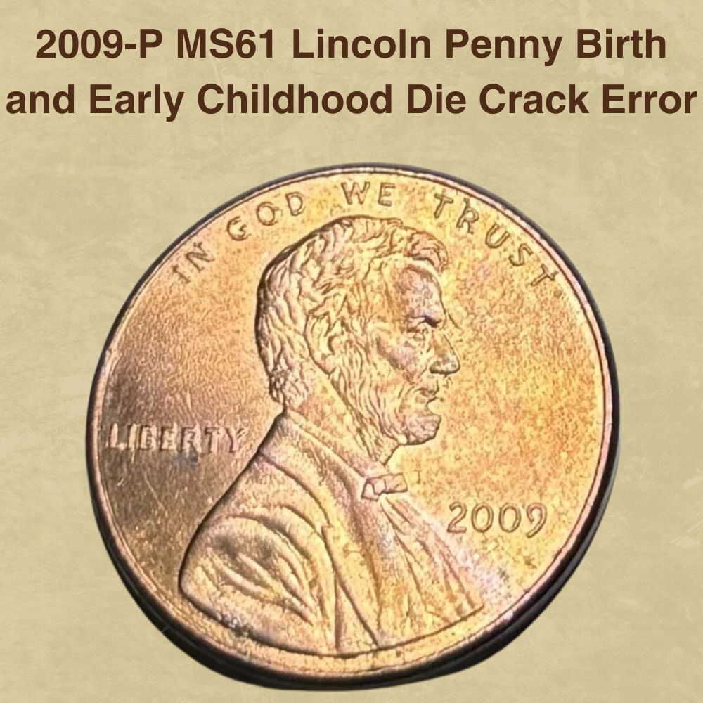 2009-P MS61 Lincoln Penny Birth and Early Childhood Die Crack Error