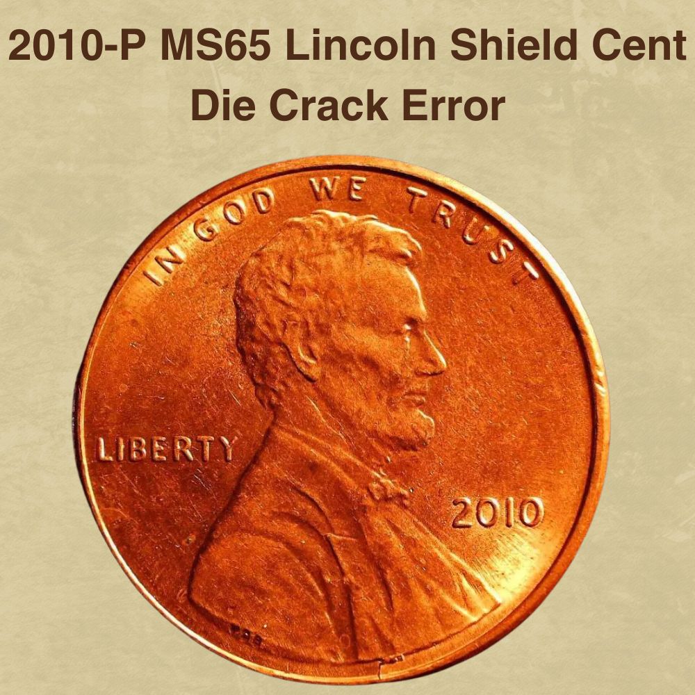 2010-P MS65 Lincoln Shield Cent Die Crack Error