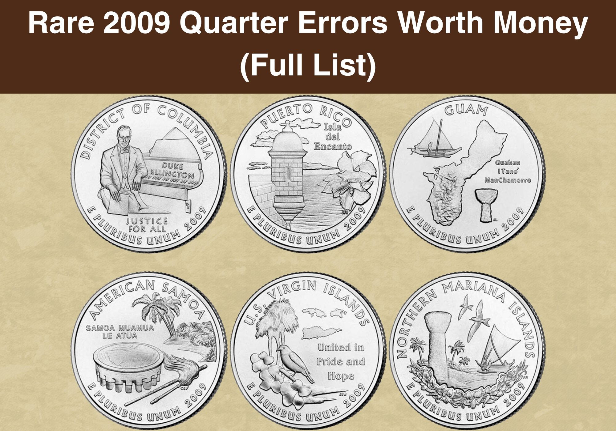 Rare 2009 Quarter Errors Worth Money (Full List)