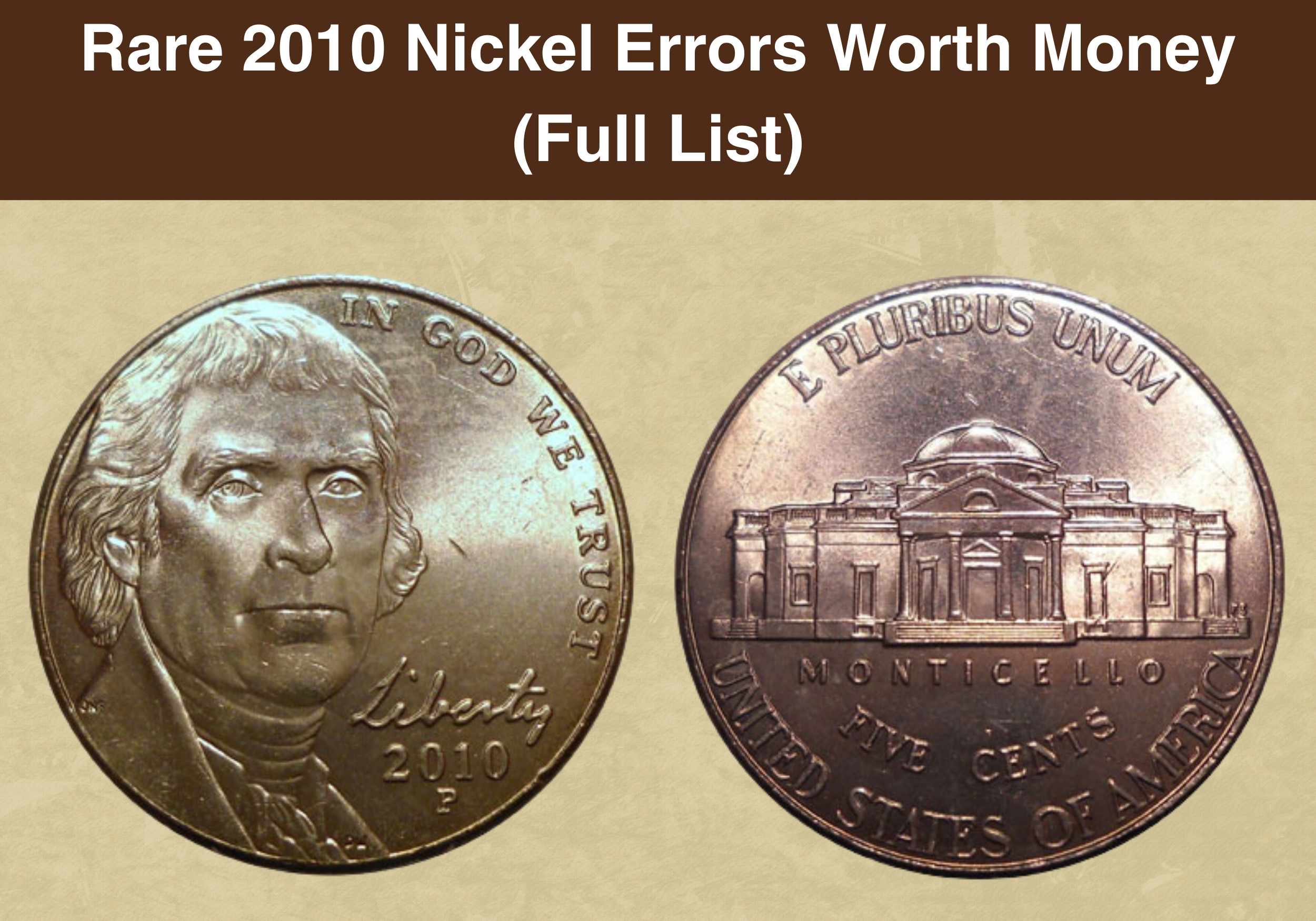 Rare 2010 Nickel Errors Worth Money (Full List)