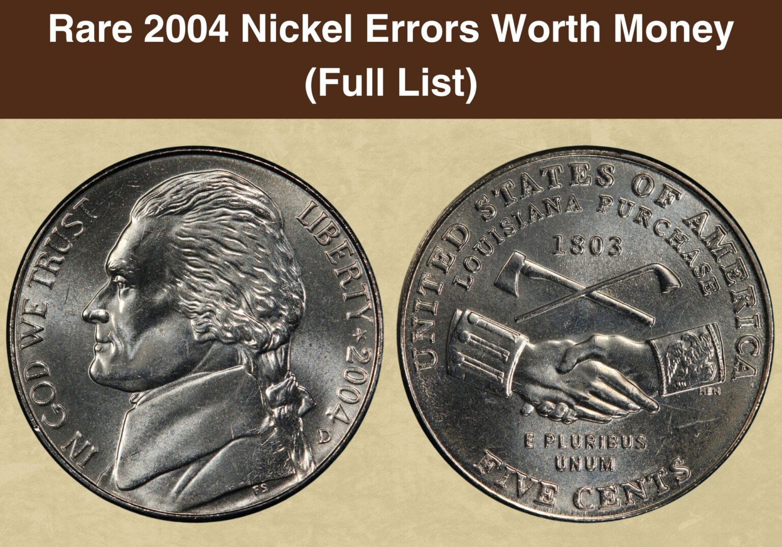 Rare 2004 Nickel Errors Worth Money (Full List)
