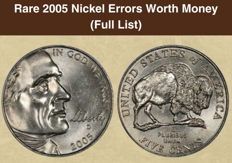 Rare 2005 Nickel Errors Worth Money (Full List)