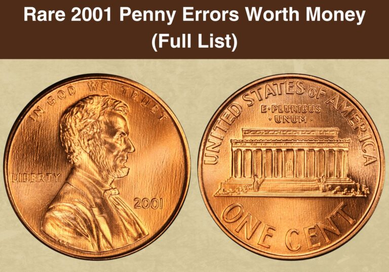 Rare 2001 Penny Errors Worth Money (Full List)