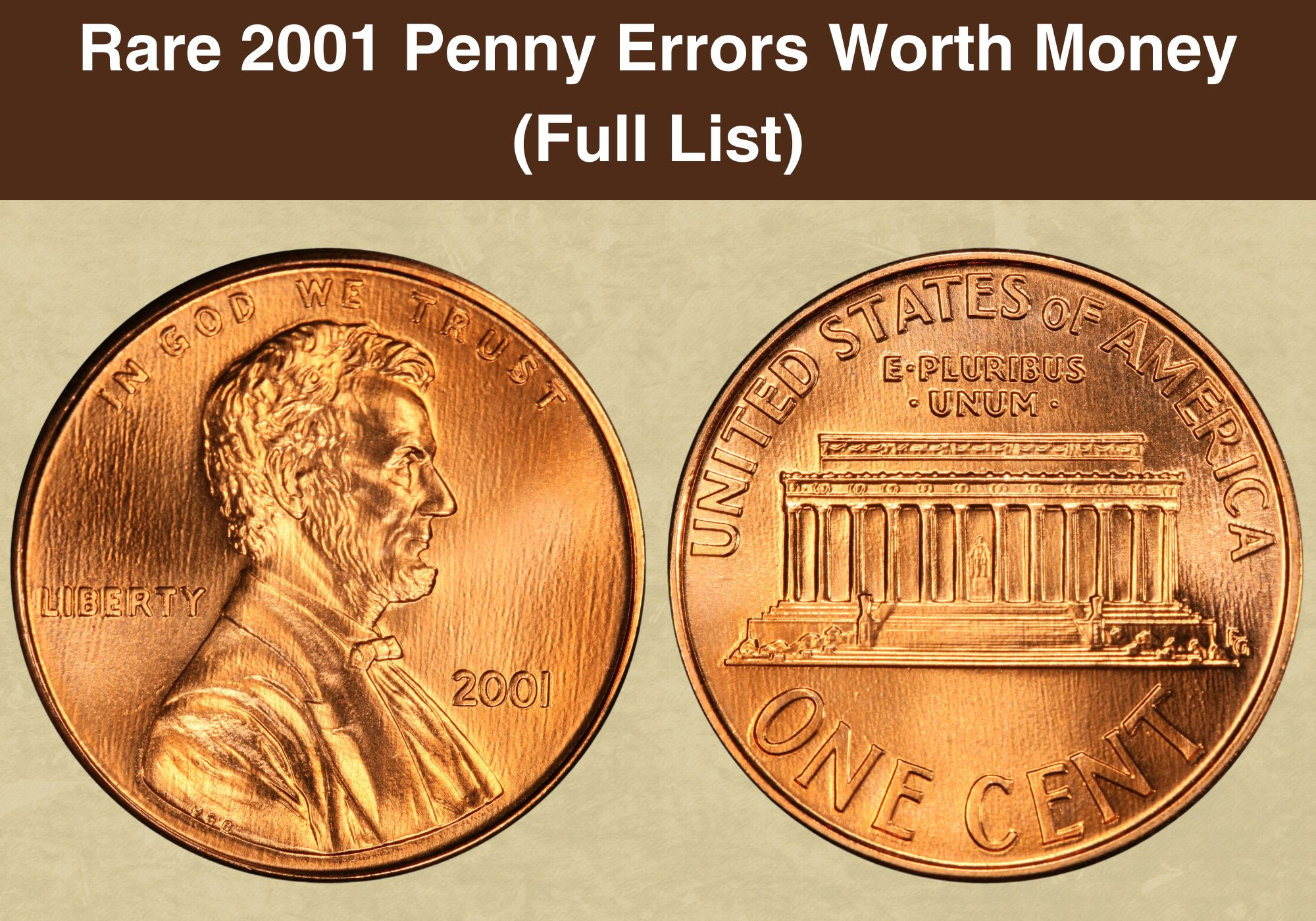Rare 2001 Penny Errors Worth Money (Full List)