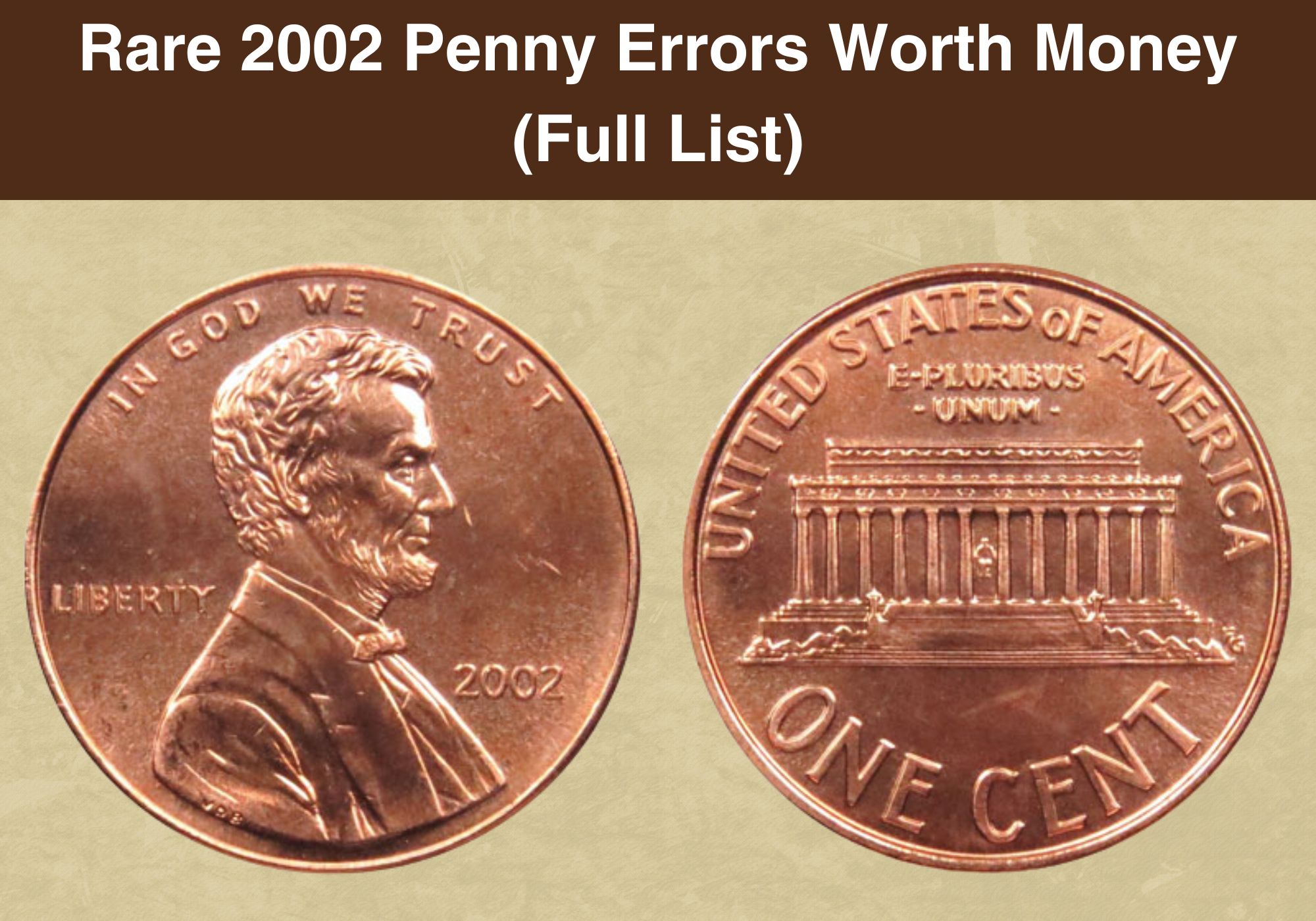 Rare 2002 Penny Errors Worth Money (Full List)