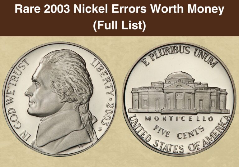 Rare 2003 Nickel Errors Worth Money (Full List)
