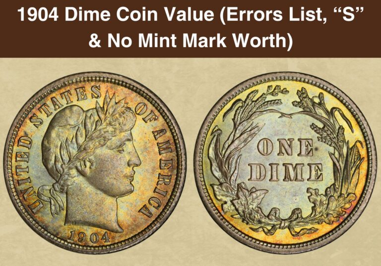 1904 Dime Coin Value (Errors List, “S” & No Mint Mark Worth)