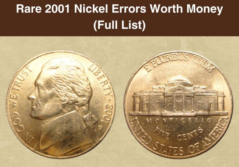 Rare 2001 Nickel Errors Worth Money (Full List)