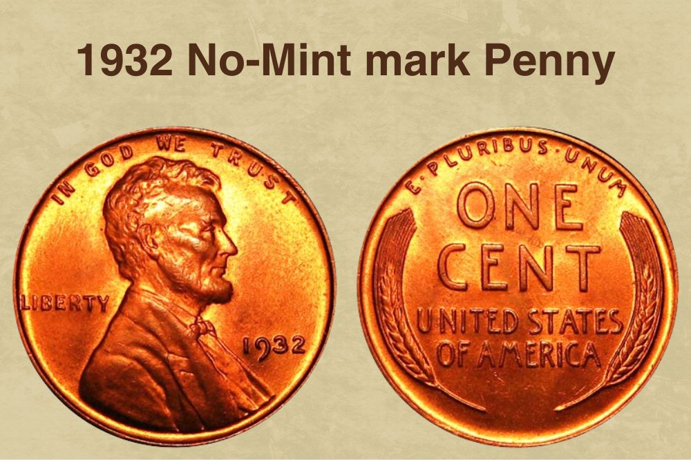 1932 No-Mint mark Penny
