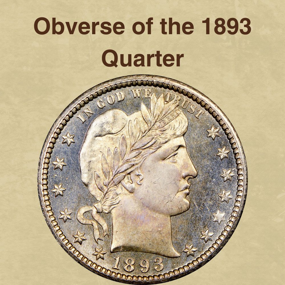Obverse of the 1893 Quarter