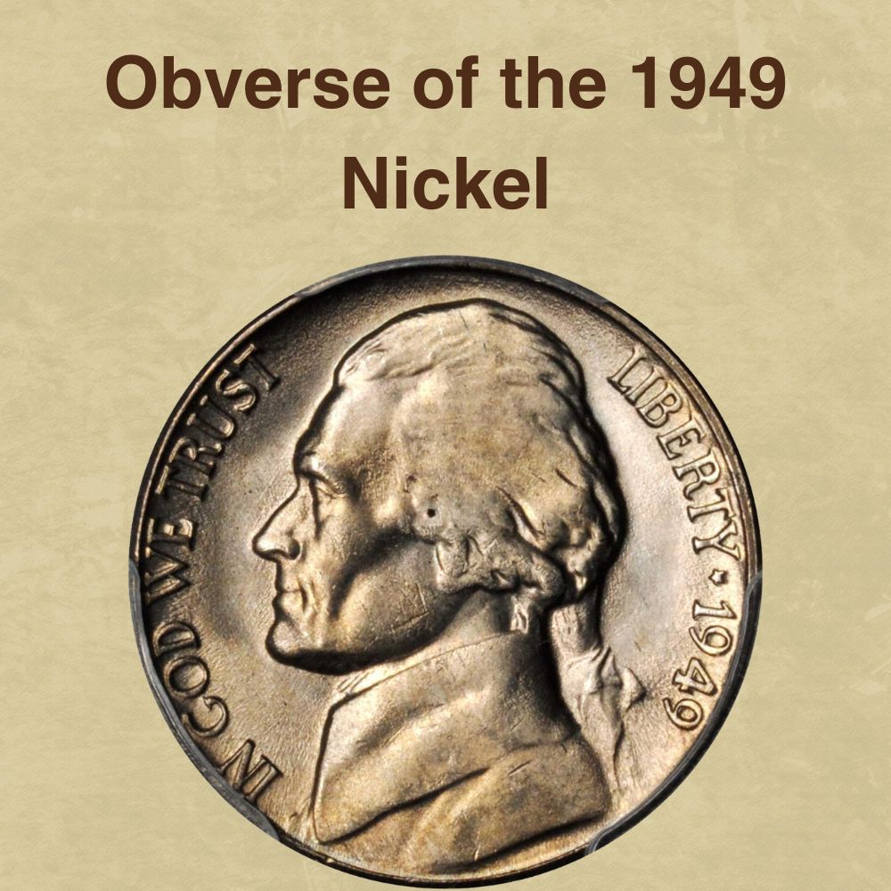 Obverse of the 1949 Nickel