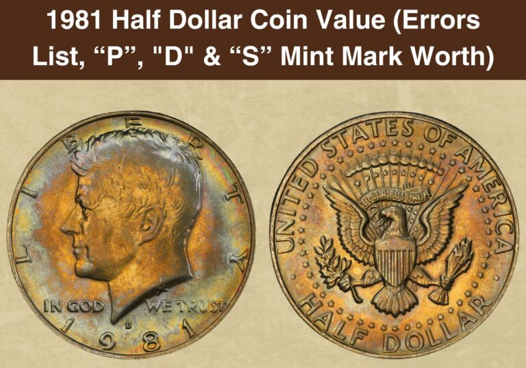 1981 Half Dollar Coin Value (Errors List, “P”, “D” & “S” Mint Mark Worth)