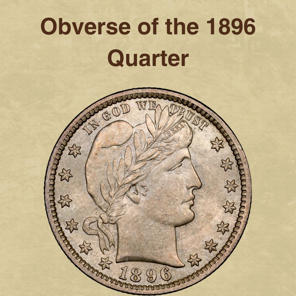 Obverse of the 1896 Quarter