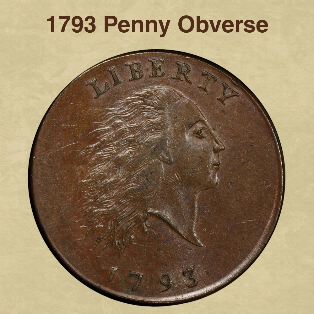 The Obverse Of The 1793 Penny