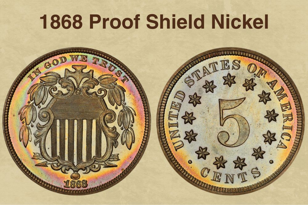 1868 Proof Shield Nickel