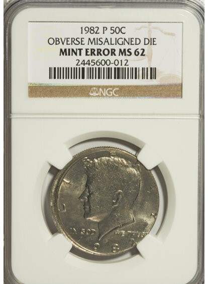 1982 Half Dollar Misaligned Die Error
