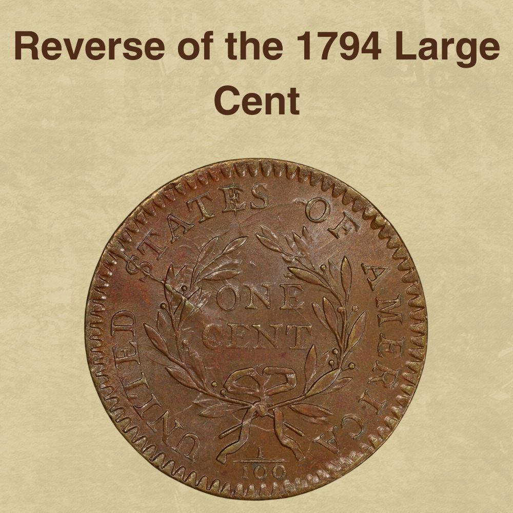 Reverse of the 1794 Large Cent