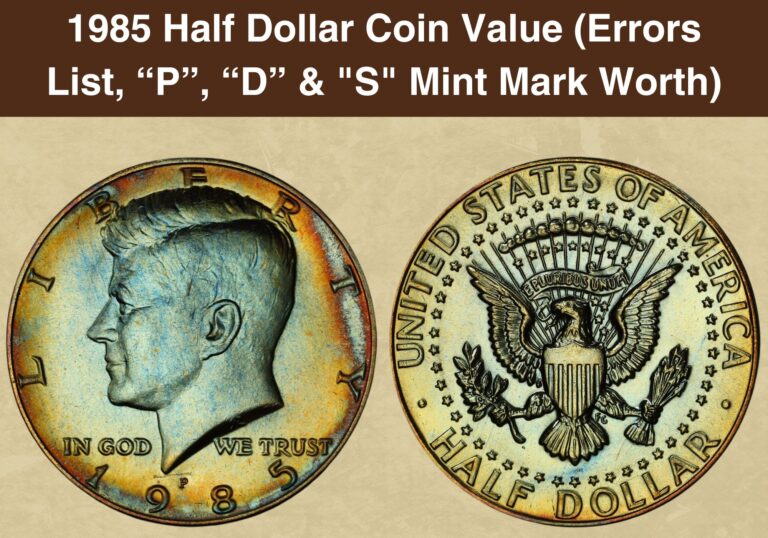 1985 Half Dollar Coin Value (Errors List, “P”, “D” & “S” Mint Mark Worth)