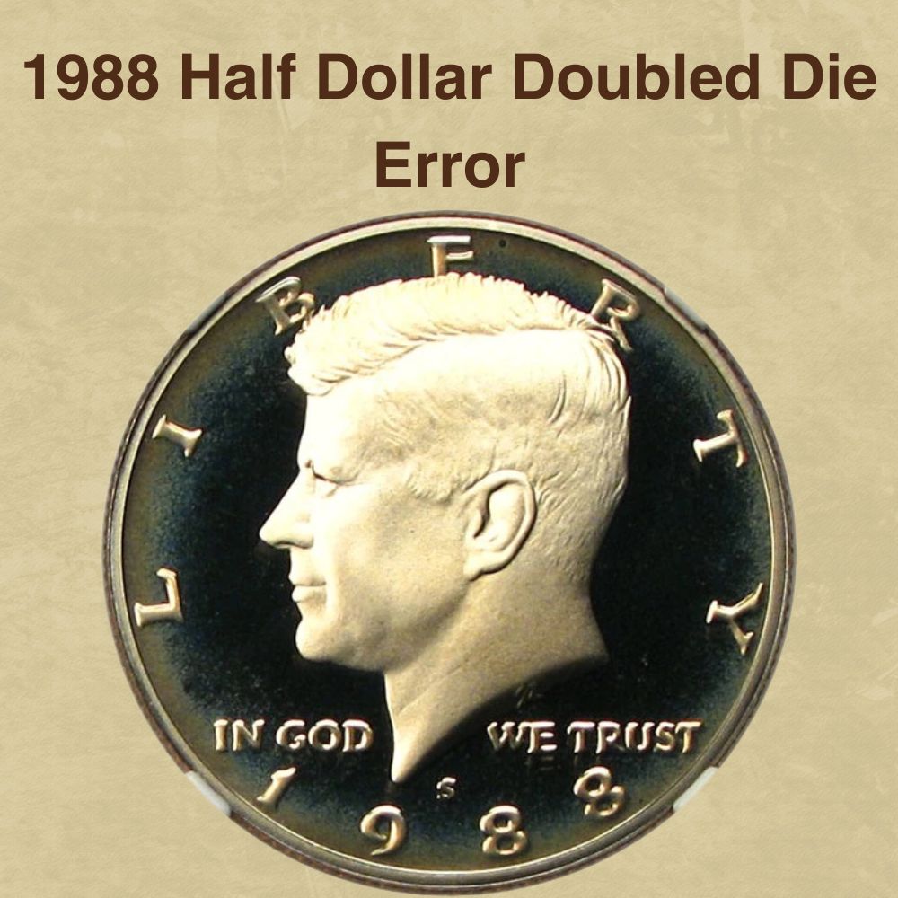 1988 Half Dollar Doubled Die Error